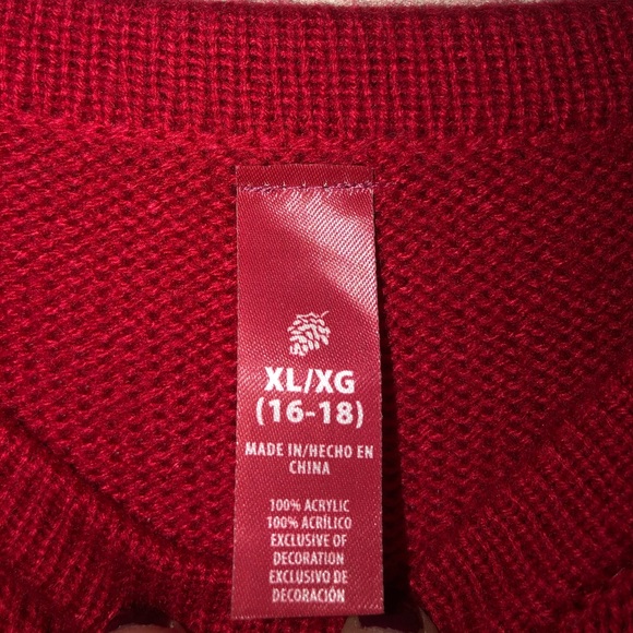 Walmart Red Christmas Sweater - Picture 2 of 2